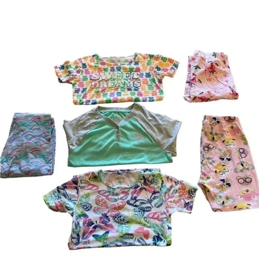 The Children’s Place Mix and Match Girl Bottom and Tops Pajama SZ 16 # 1383